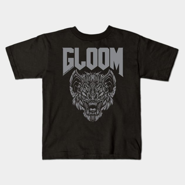 Grey Plant & Doom Bat Kids T-Shirt by Gloomlight